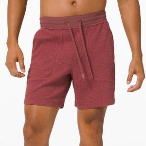 Lululemon Men's At Ease Short 7" (Heathered Smoky Red / Black)